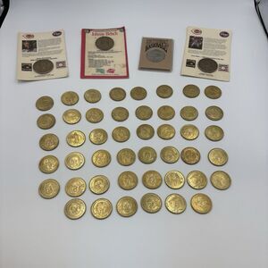 Pinnacle Mint Collection Gold Coin Limited Edition Bundle With Extras- Set Of 50